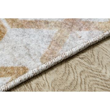Dywan do prania MIRO 51805.804 Geometryczny, kratka antypoślizgowy - złoty