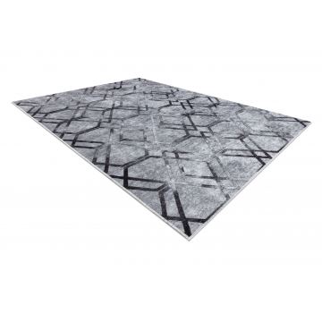 Dywan do prania MIRO 51805.803 Geometryczny, kratka antypoślizgowy - szary