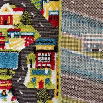 Dywan dziecięcy sensoryczny ulice/ miasto Color Kids 03- wielokolorowy
