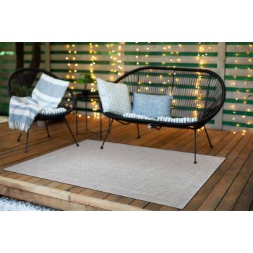 Dywan TIMO 5979 SZNURKOWY SIZAL outdoor ramka jasny szary