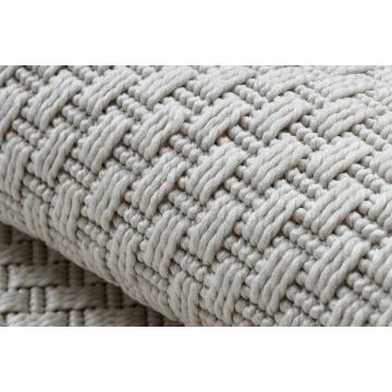Dywan TIMO 6272 koło SZNURKOWY SIZAL outdoor biały