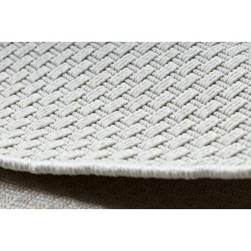 Dywan TIMO 6272 koło SZNURKOWY SIZAL outdoor biały