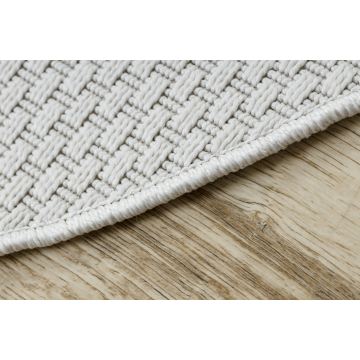 Dywan TIMO 6272 koło SZNURKOWY SIZAL outdoor biały