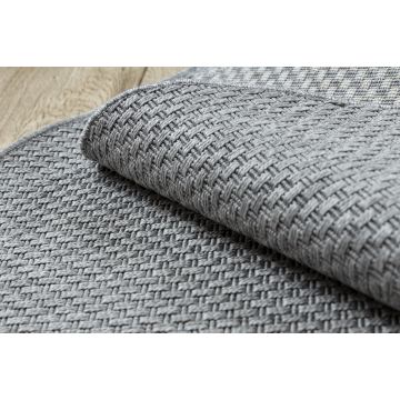 Dywan TIMO 6272 koło SZNURKOWY SIZAL outdoor jasny szary