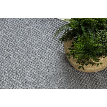 Dywan TIMO 6272 koło SZNURKOWY SIZAL outdoor jasny szary