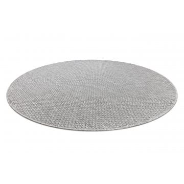 Dywan TIMO 6272 koło SZNURKOWY SIZAL outdoor jasny szary