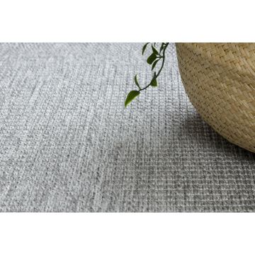 Dywan TIMO 5979 koło SZNURKOWY SIZAL outdoor ramka jasny szary