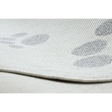Dywan sensoryczny YOYO GD59 biały / szary - Kotek dla dzieci, strukturalny, sensoryczny Frędzle
