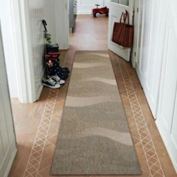 CHODNIK SIZAL FLOORLUX wzór 20212 coffee / mais