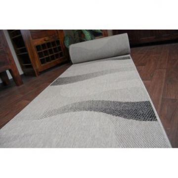 CHODNIK SIZAL FLOORLUX wzór 20212 silver / black