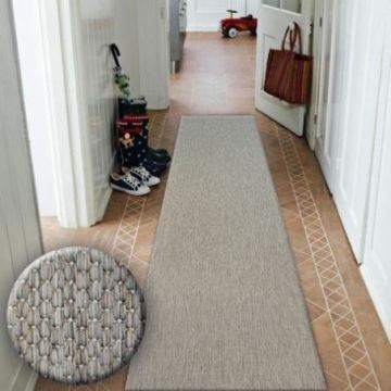 CHODNIK SIZAL FLOORLUX wzór 20433 taupe GŁADKI