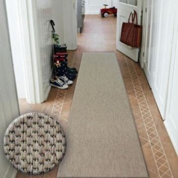 CHODNIK SIZAL FLOORLUX wzór 20433 coffeee GŁADKI