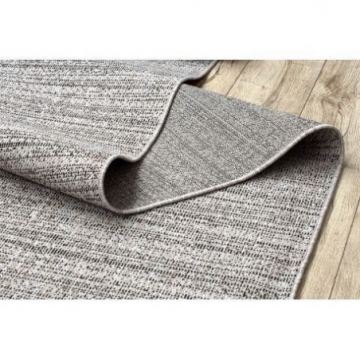 CHODNIK SIZAL FLOORLUX wzór 20389 srebrny  / czarny