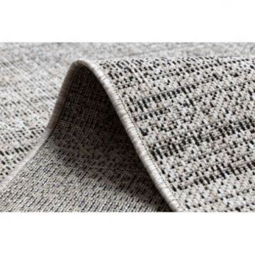 CHODNIK SIZAL FLOORLUX wzór 20389 srebrny  / czarny