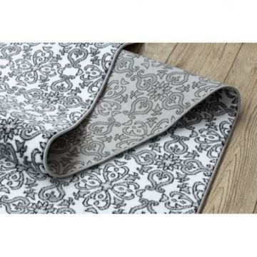 Chodnik ARGENT KWIATY- W4949 biały / szary