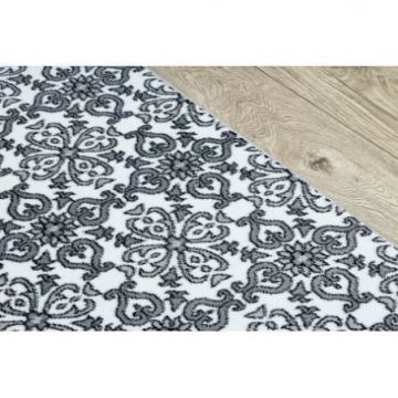 Chodnik ARGENT KWIATY- W4949 biały / szary
