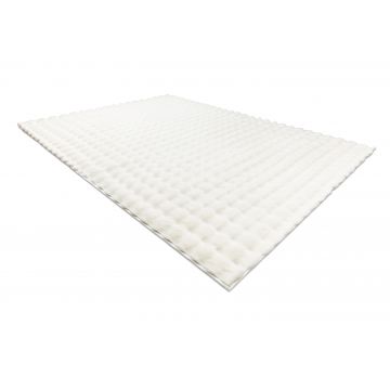 Dywan BUBBLE biały 11 IMITACJA FUTRA KRÓLIKA strukturalny 3D
