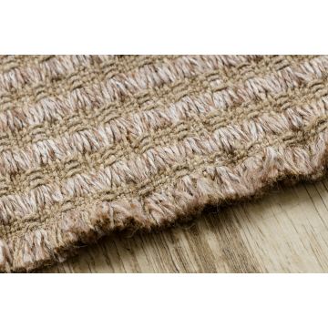 Dywan JUTE 3650 beż linie - jutowy, płaskotkany, frędzle