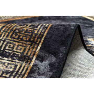 Dywan do prania MIRO 51278.809 Marmur, grecki antypoślizgowy - czarny / złoty