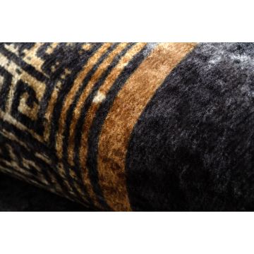 Dywan do prania MIRO 51278.809 Marmur, grecki antypoślizgowy - czarny / złoty