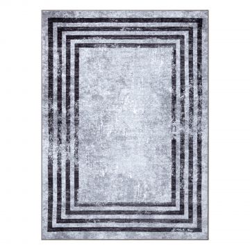 Dywan do prania MIRO 51325.805 Geometryczny, linie antypoślizgowy - szary