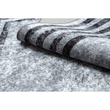 Dywan do prania MIRO 51325.805 Geometryczny, linie antypoślizgowy - szary