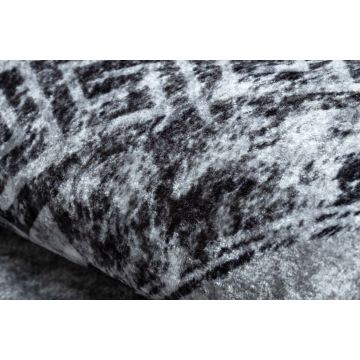 Dywan do prania MIRO 51254.802 koło Marmur, grecki antypoślizgowy - szary / czarny