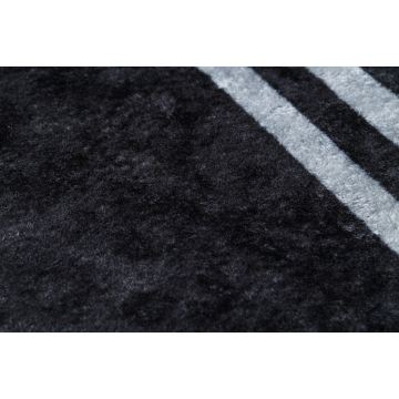 Dywan do prania MIRO 52071.804 Ramka, grecki antypoślizgowy - czarny / biały