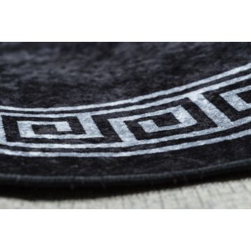 Dywan do prania MIRO 52071.804 Ramka, grecki antypoślizgowy - czarny / biały