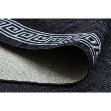 Dywan do prania MIRO 52071.804 Ramka, grecki antypoślizgowy - czarny / biały