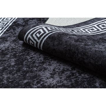 Dywan do prania MIRO 52071.804 Ramka, grecki antypoślizgowy - czarny / biały