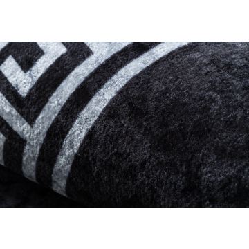 Dywan do prania MIRO 52071.804 Ramka, grecki antypoślizgowy - czarny / biały