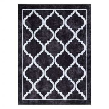 Dywan do prania MIRO 51639.806 Trellis kratka antypoślizgowy - czarny