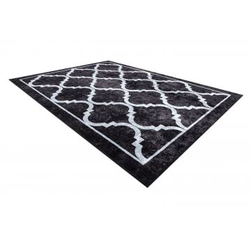 Dywan do prania MIRO 51639.806 Trellis kratka antypoślizgowy - czarny