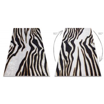 Dywan do prania MIRO 52002.807 Zebra antypoślizgowy - krem / czarny