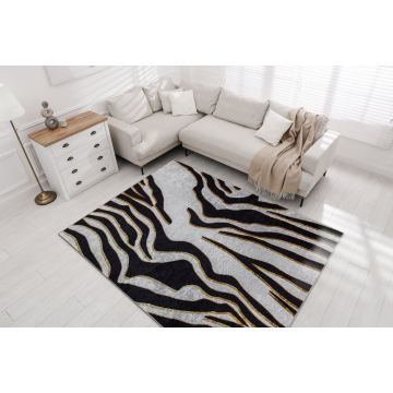 Dywan do prania MIRO 52002.807 Zebra antypoślizgowy - krem / czarny