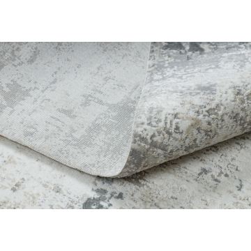 Dywan DUKE 51378 krem / szary - Beton, kamień strukturalny, bardzo miękki, frędzle