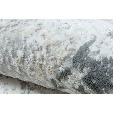 Dywan DUKE 51378 krem / szary - Beton, kamień strukturalny, bardzo miękki, frędzle