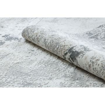 Dywan DUKE 51378 krem / szary - Beton, kamień strukturalny, bardzo miękki, frędzle