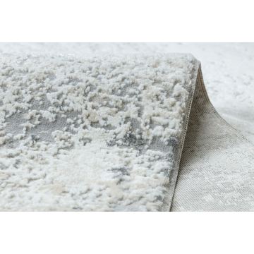 Dywan DUKE 51378 krem / szary - Beton, kamień strukturalny, bardzo miękki, frędzle
