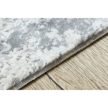 Dywan DUKE 51378 krem / szary - Beton, kamień strukturalny, bardzo miękki, frędzle