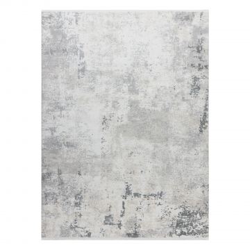 Dywan DUKE 51378 krem / szary - Beton, kamień strukturalny, bardzo miękki, frędzle