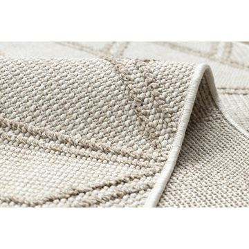 Dywan JERSEY 19241 beż - Romby, geometryczny pętelkowy, strukturalny BOHO