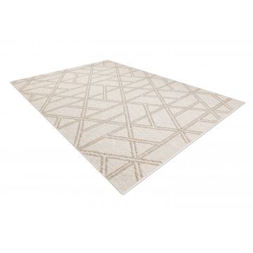 Dywan JERSEY 19241 beż - Romby, geometryczny pętelkowy, strukturalny BOHO