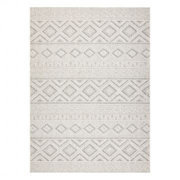 Dywan JERSEY 19234 szary - Romby, pętelkowy, strukturalny BOHO