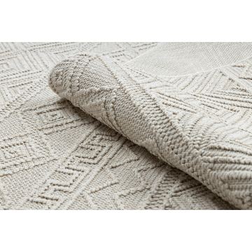 Dywan JERSEY 19234 krem - Romby, pętelkowy, strukturalny BOHO