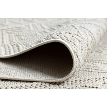 Dywan JERSEY 19234 krem - Romby, pętelkowy, strukturalny BOHO