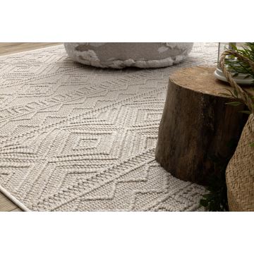 Dywan JERSEY 19234 krem - Romby, pętelkowy, strukturalny BOHO
