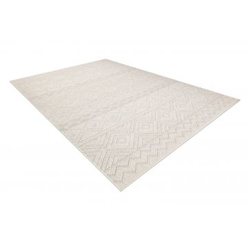 Dywan JERSEY 19234 krem - Romby, pętelkowy, strukturalny BOHO