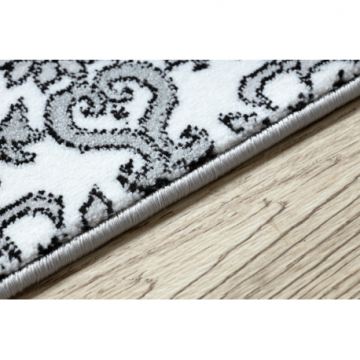 Chodnik ARGENT KWIATY- W4949 biały / szary